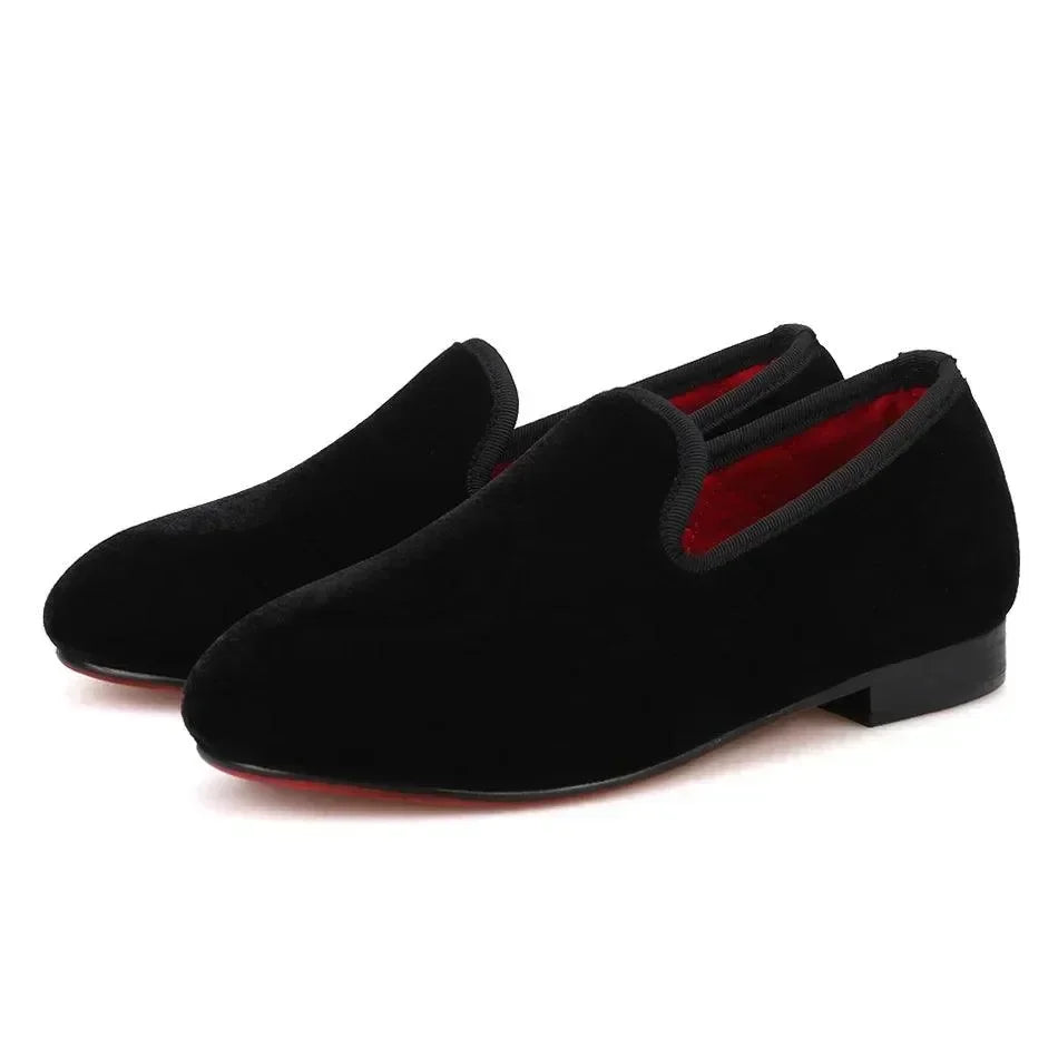 Kids Casual Slipper Dress Loafers - Slip-On Flat Shoes