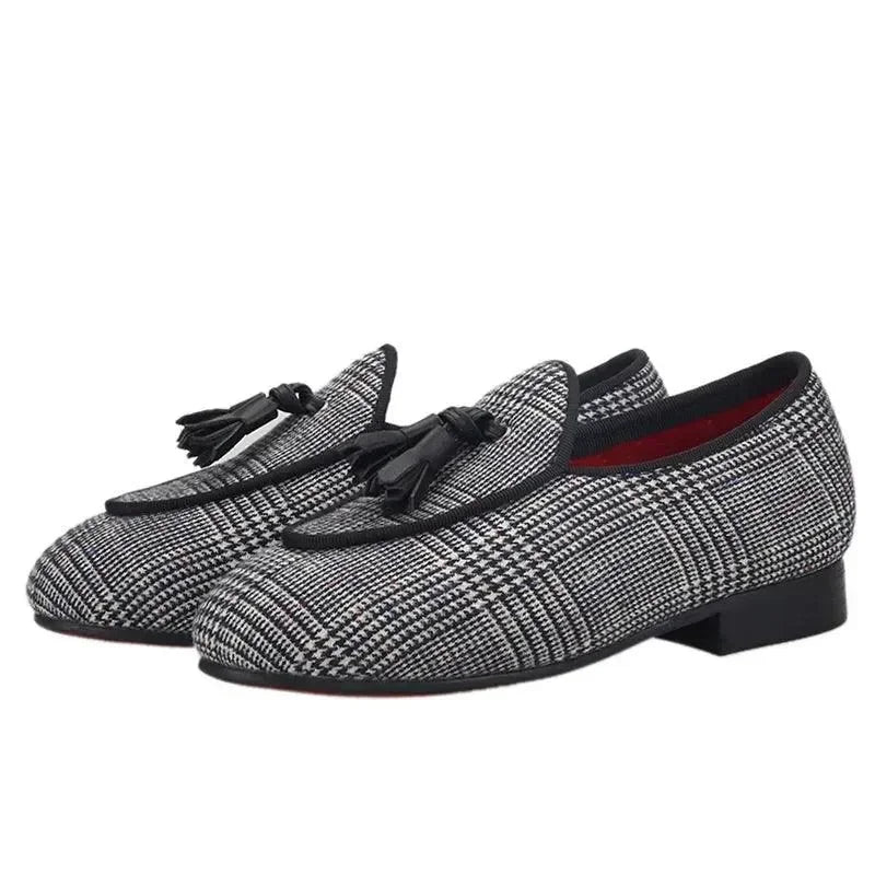 Kids Casual Tassel Dress Loafers - Slip-On Flat Shoes