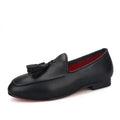 Kids Tassel Dress Loafers - Slip-On Flat Formal Dress Shoes