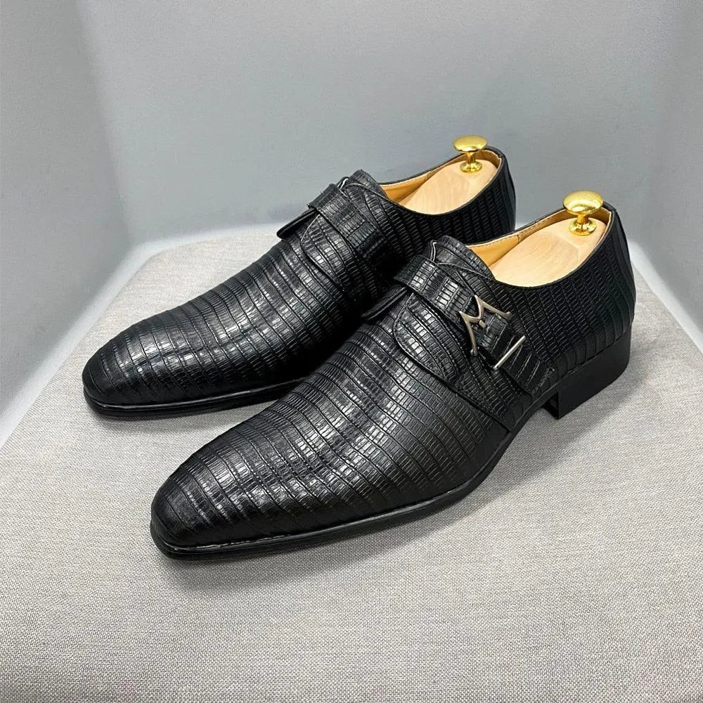 Men's Formal Dress Shoes - Monk Strap Shoes
