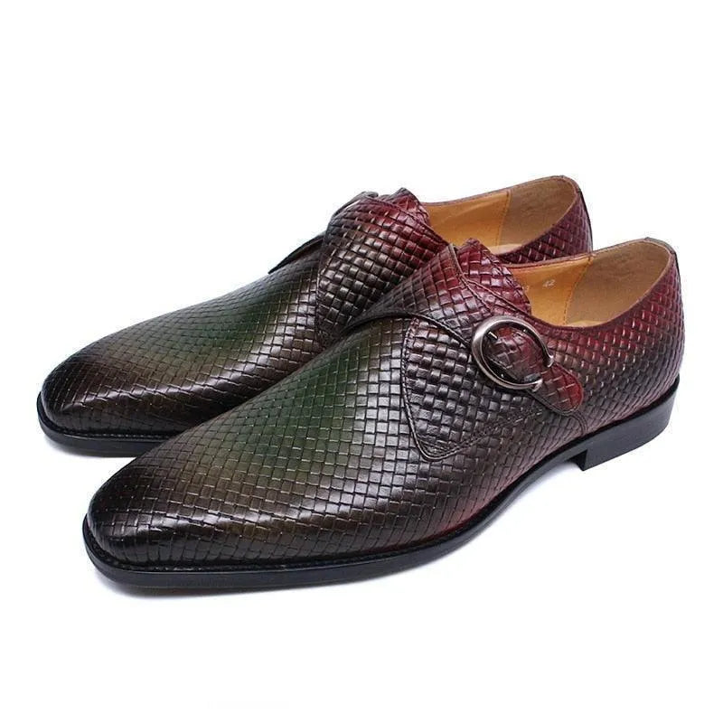 Men's Formal Dress Shoes - Monk Strap Shoes