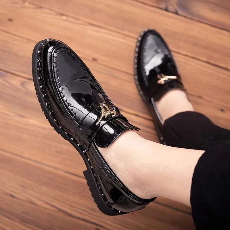 Men's Leather & Patent Loafers – Business Dress Shoes