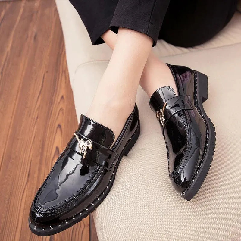 Men's Leather & Patent Loafers – Business Dress Shoes