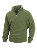 Men's Sweatshirt - Mock-Neck With Regular Fit