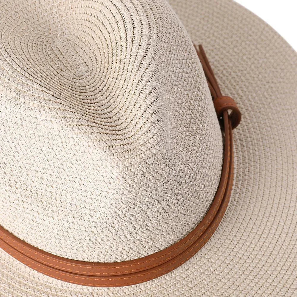 Panama Hat - Wide Brim Sun Hat -Guocali