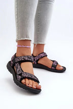Women Abstract Sport Velcro Walking Sandals