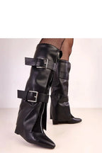 Women Buskin Boots - High Wedge Shoes