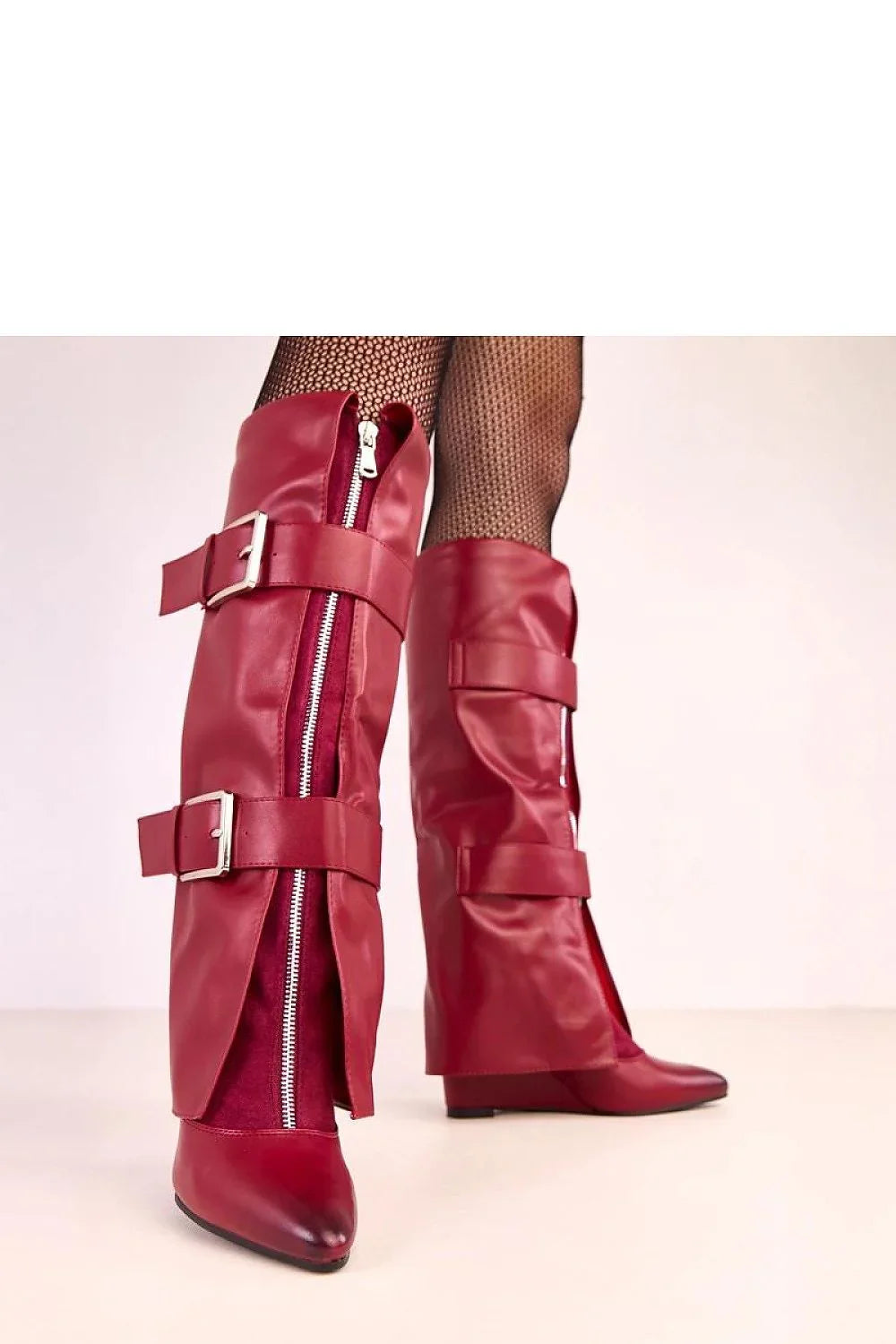 Women Buskin Boots - High Wedge Shoes