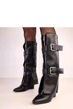 Women Buskin Boots - High Wedge Shoes