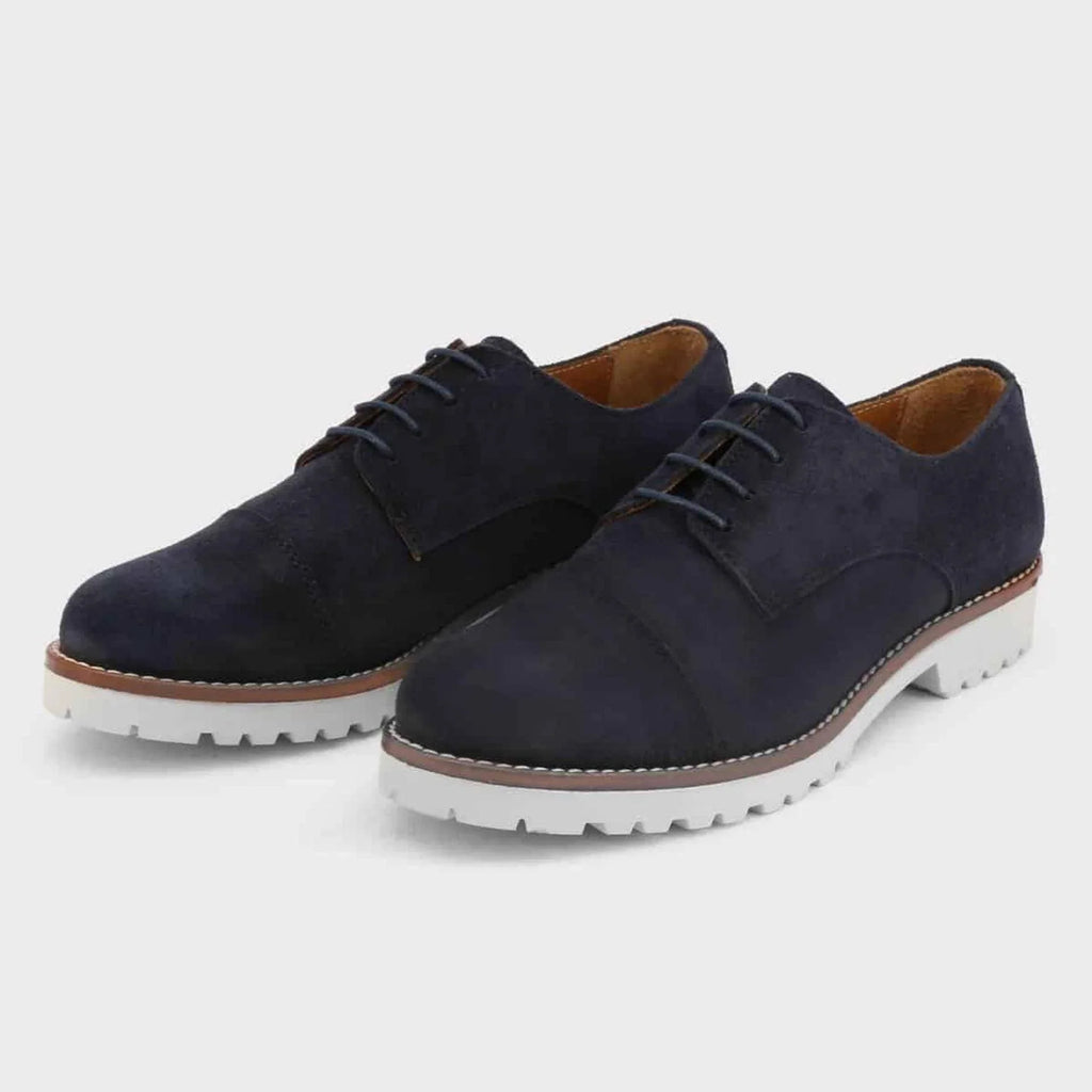 Women Casual Loafers - Lace-Up Derby Shoes