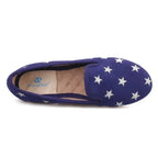 Women Casual Smoking Loafers - Slip-On Flat Shoes