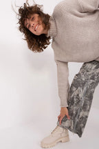 Women Classic Solid Turtleneck Sweater