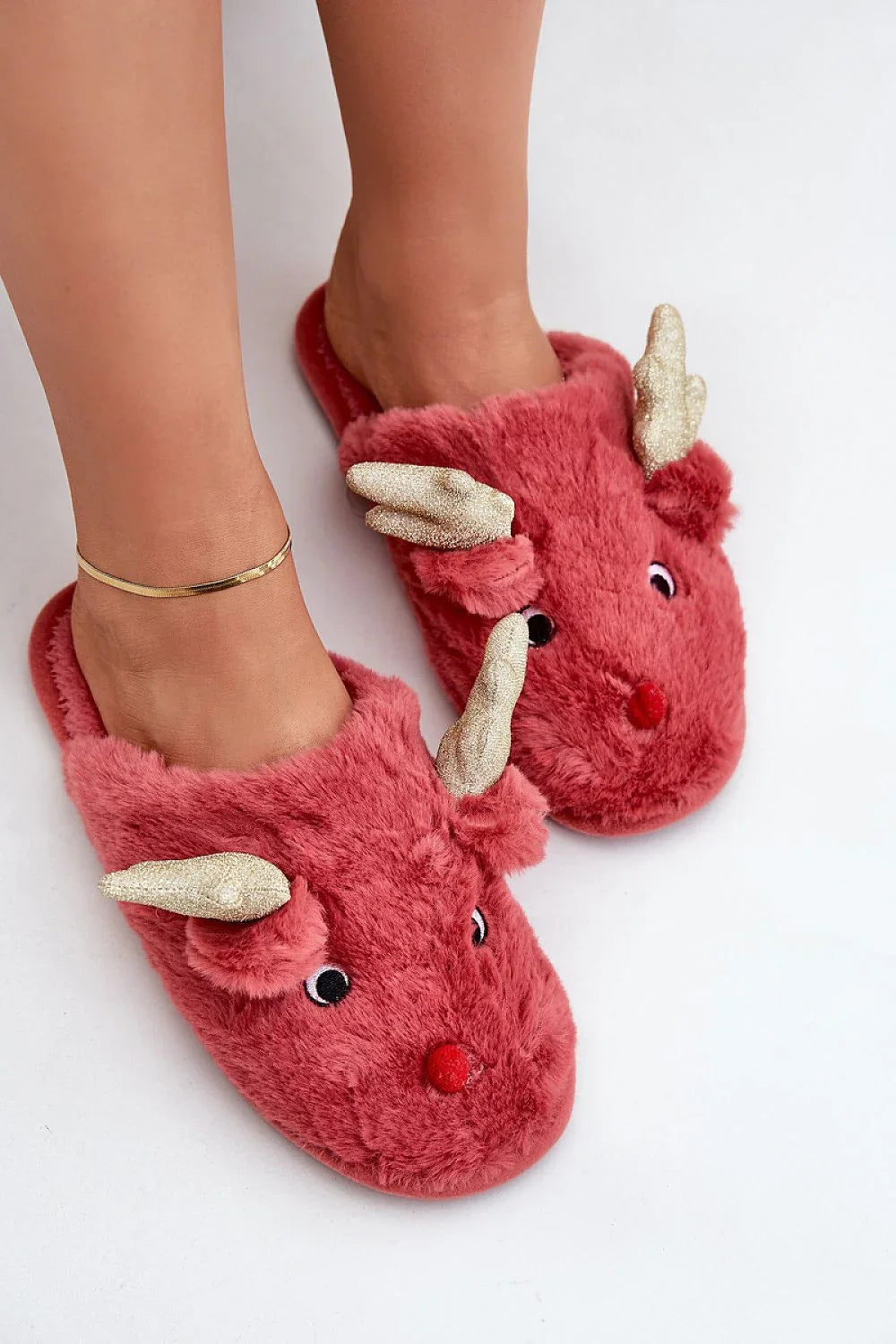 Women Festive Animal Print Slippers