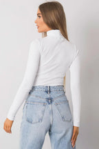 Women Fitted Cotton Turtleneck Sweater