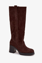 Women Heel Boots - High Block Shoes