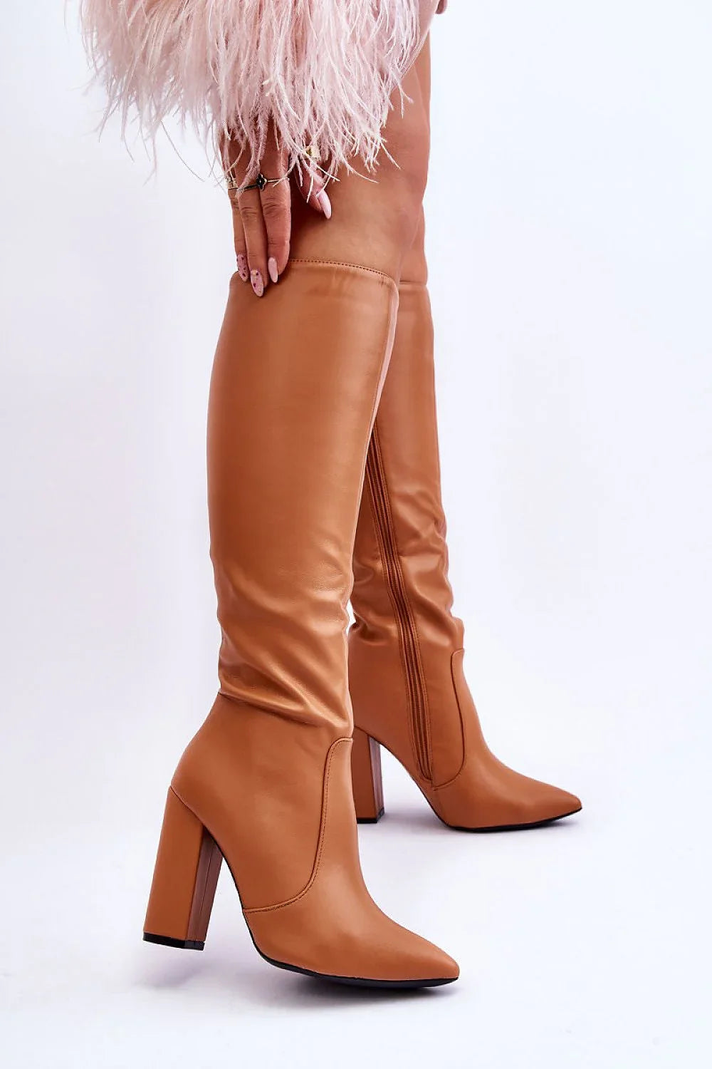 Women Heel Boots - High Block Shoes