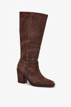 Women Heel Boots - High Block Shoes