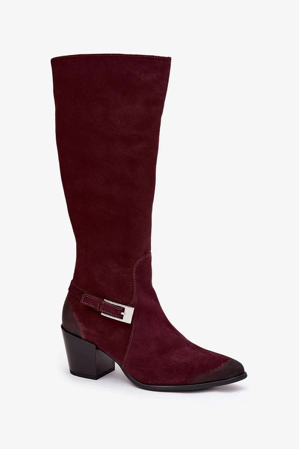 Women Heel Boots - Mid Block Shoes