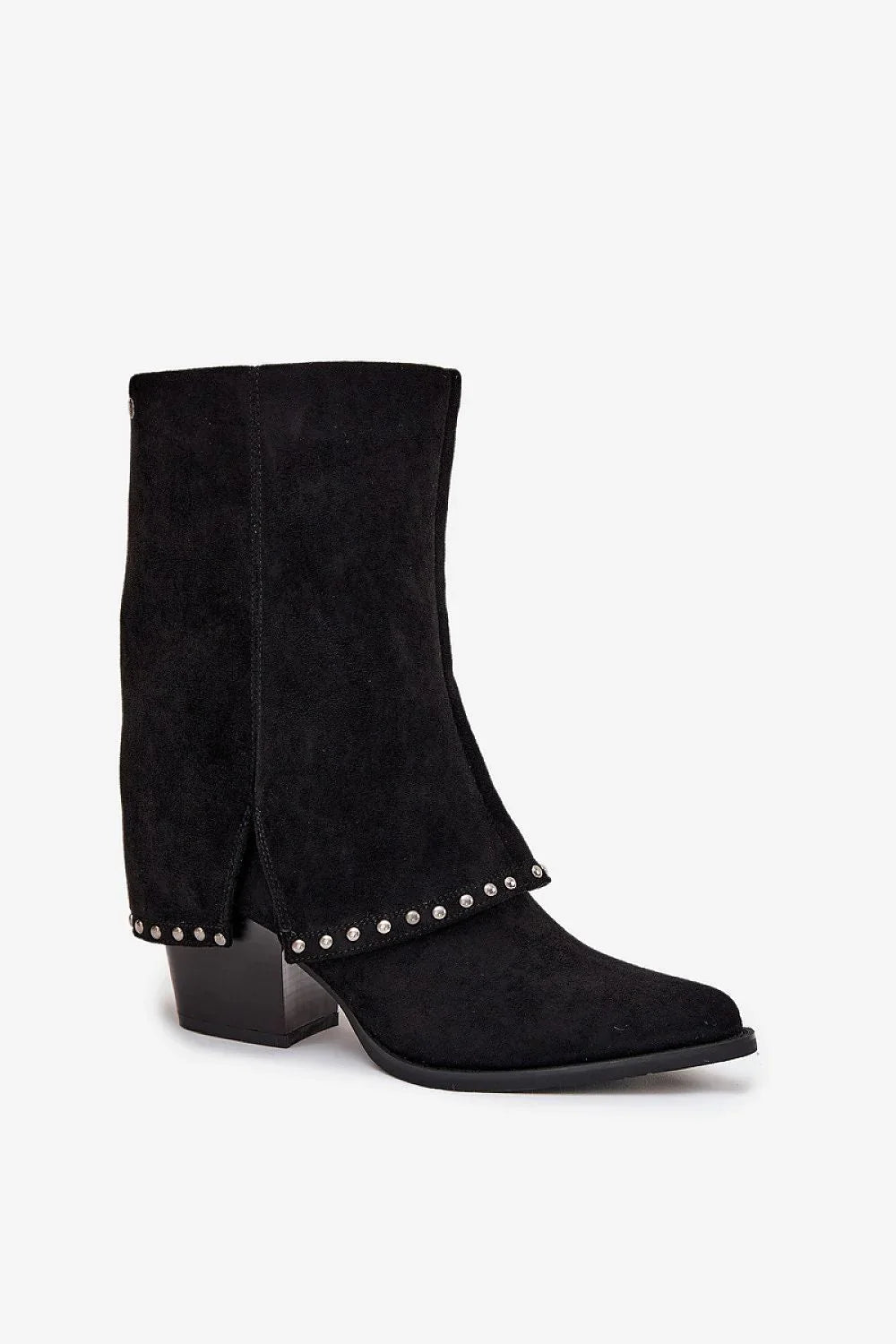 Women Heel Boots - Mid Block Shoes