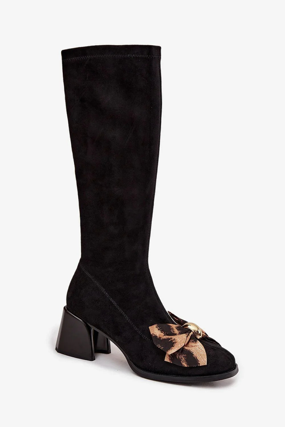 Women Heel Boots - Mid Block Shoes