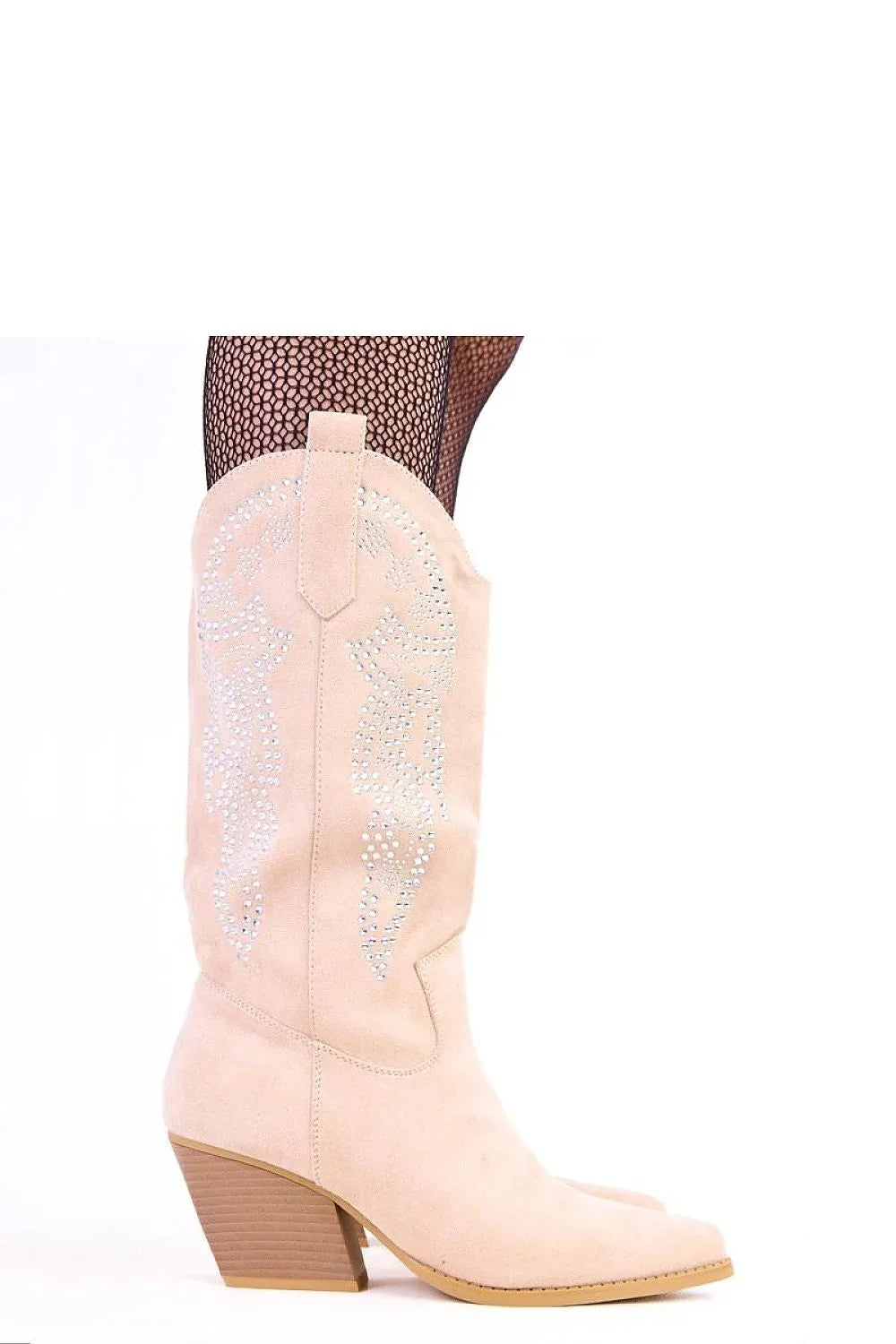 Women Heel Boots - Mid Block Shoes