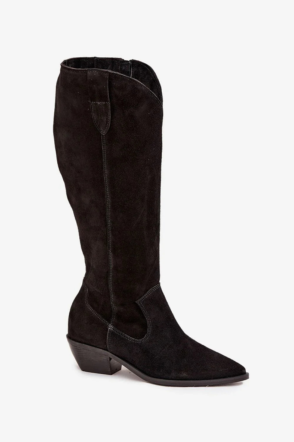 Women Heel Boots - Mid Cuban Shoes