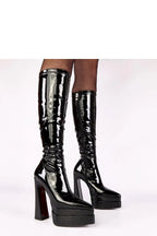 Women Heel Boots - Very High Block Shoes