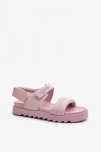 Women Mid Platform Velcro Comfort Sandals