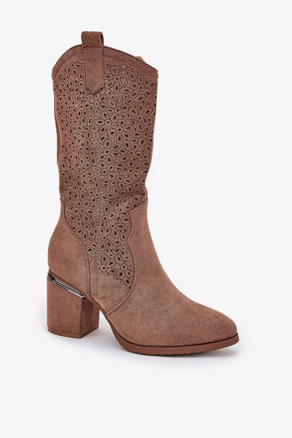 Women Open Work Boots - High Block Shoes