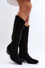 Women Open Work Boots - Low Block Shoes