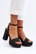 Women Platform Peep Toe Stiletto Sandals