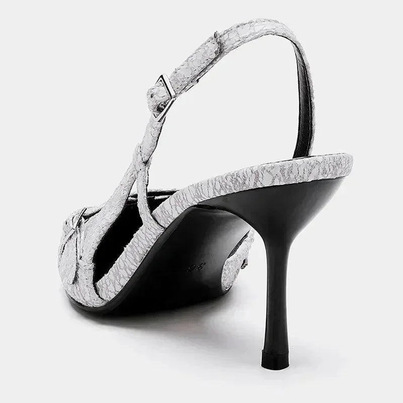 Women Pointed Toe Ankle Strap Stiletto Heels