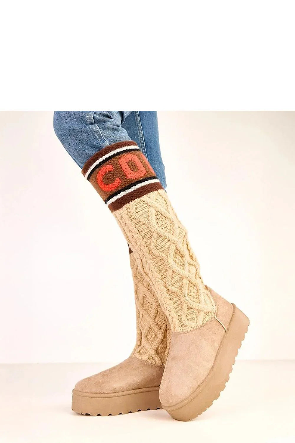 Women Snow Boots - Mid Platform Shoes