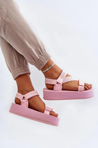 Women Strappy Platform Resort Sandals