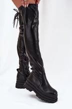 Women Thigh High Boots - High Platform Shoes