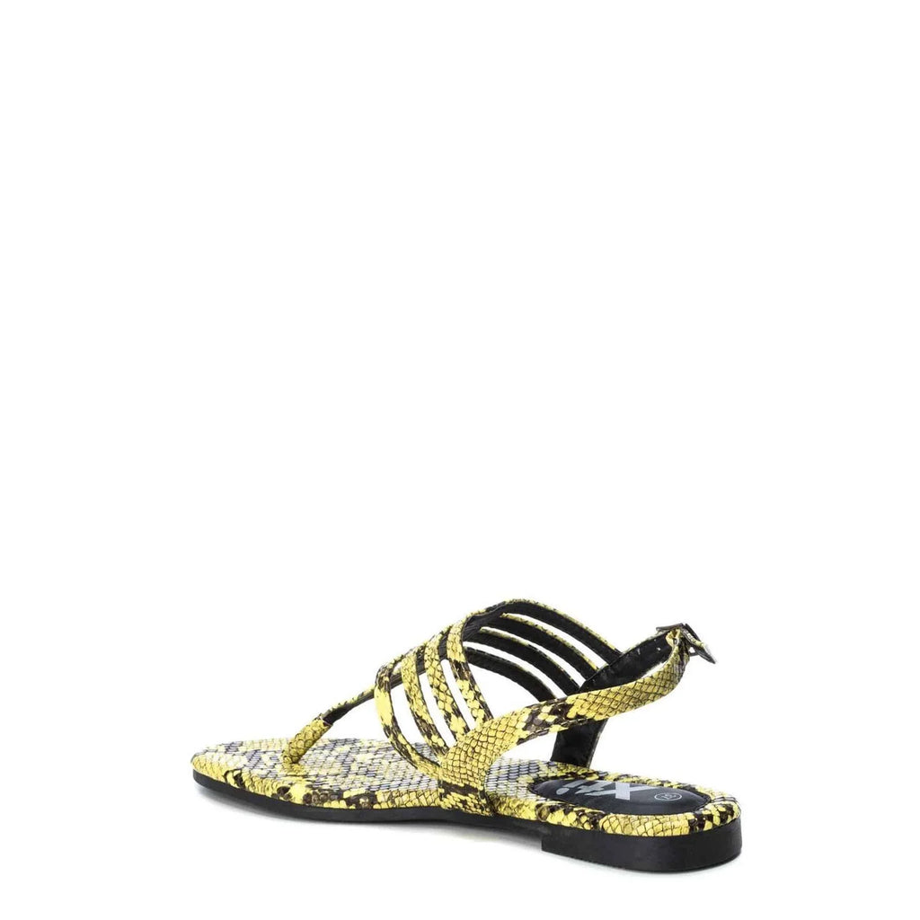 Women Xti Animal Print Buckle Flip Flop Sandals