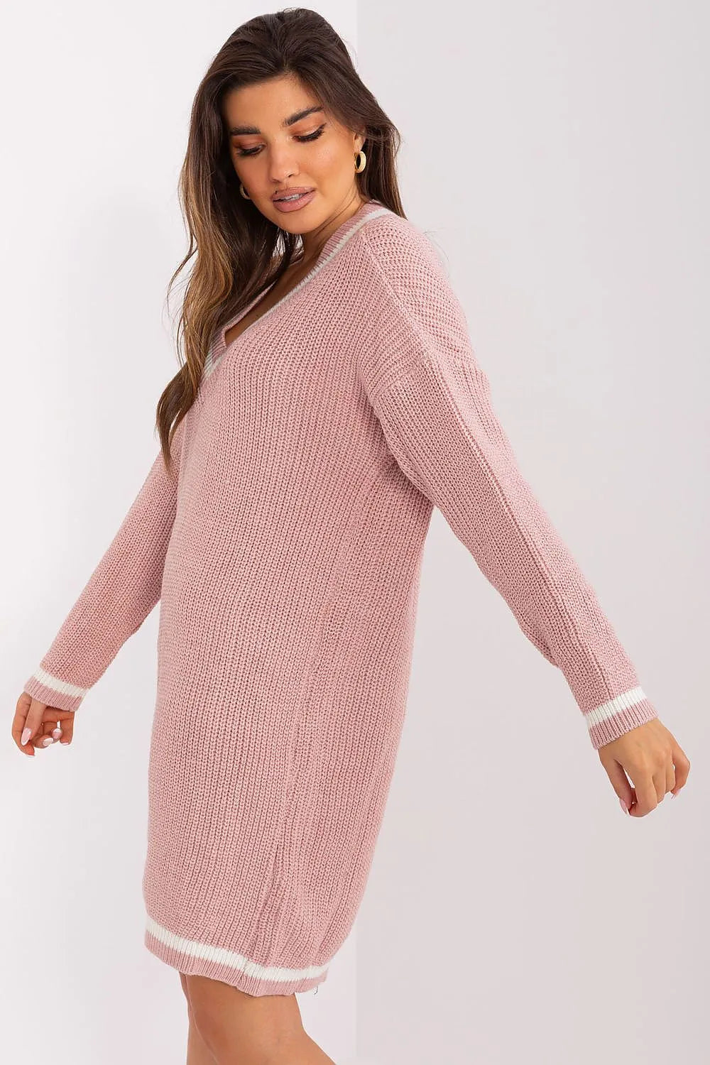 Women's Above Knee Day Dress – Oversized With Long Sleeves