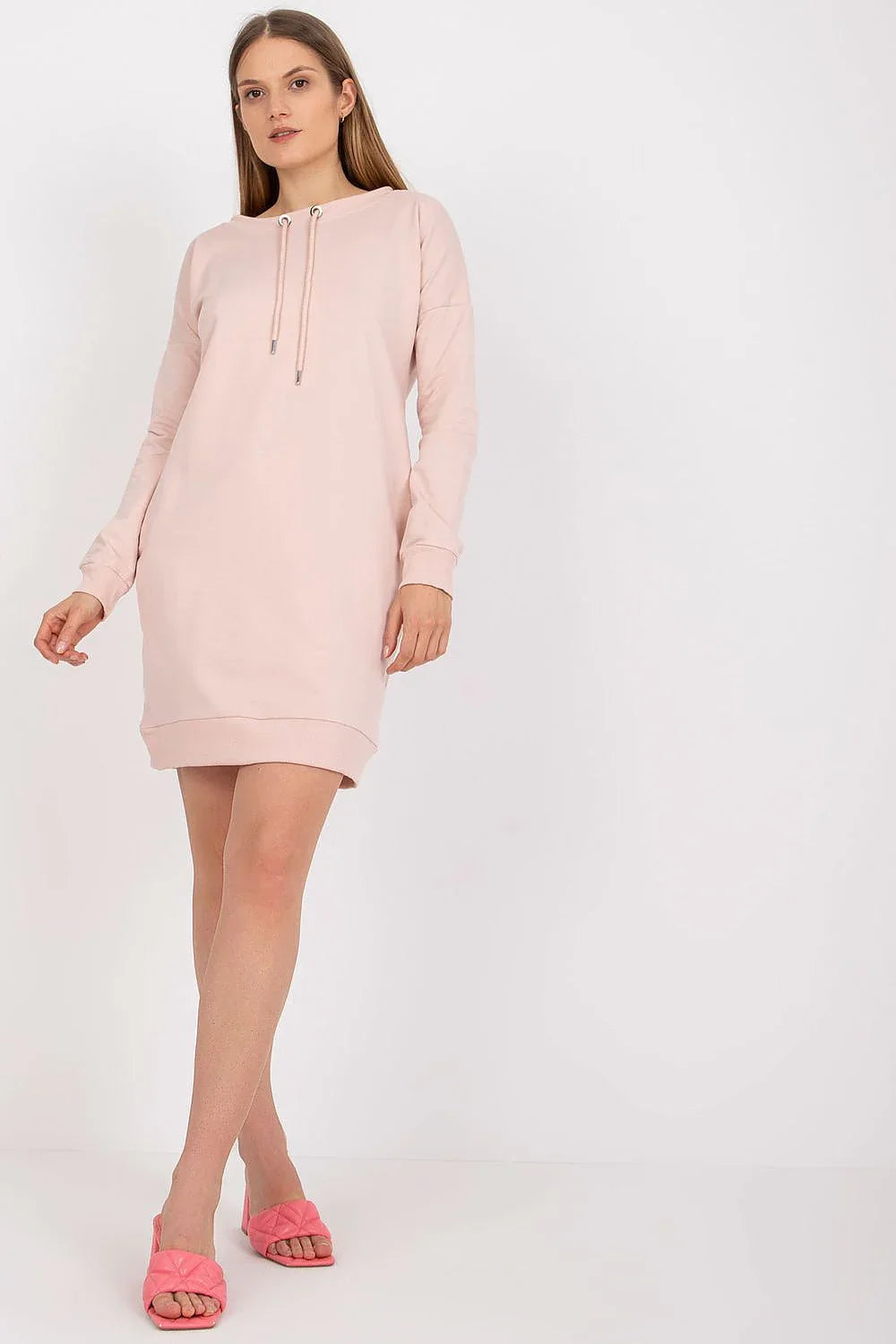 Women's Above Knee Day Dress – Regular Fit With Long Sleeves
