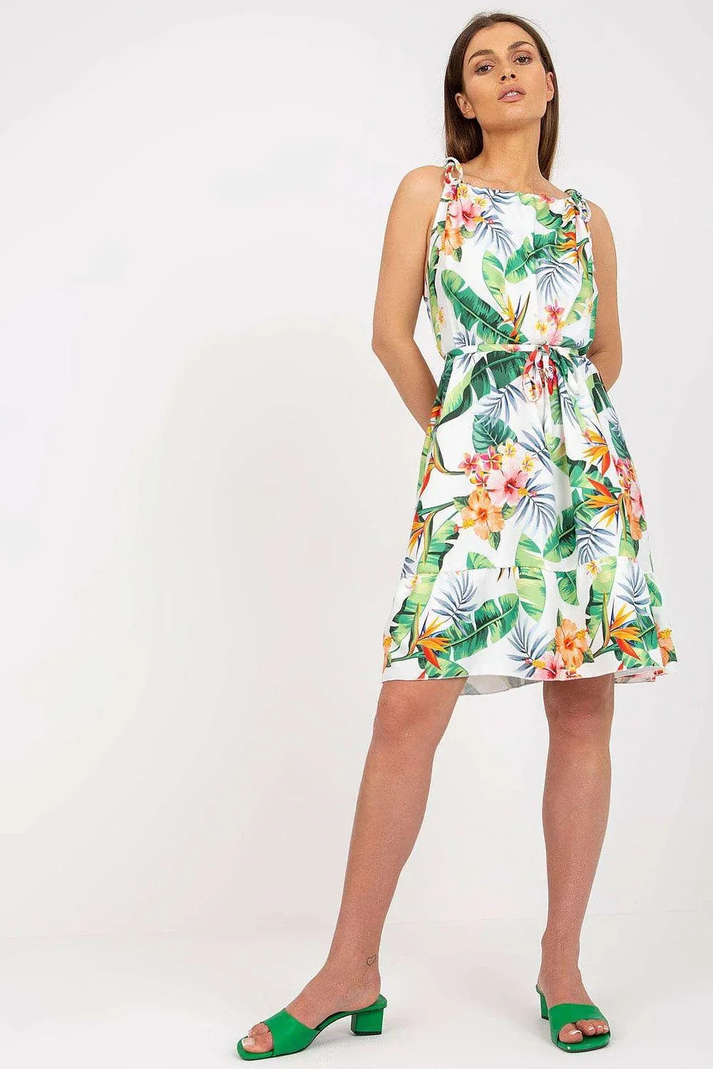 Women's Above Knee Day Dress – Regular Fit With Sleeveless