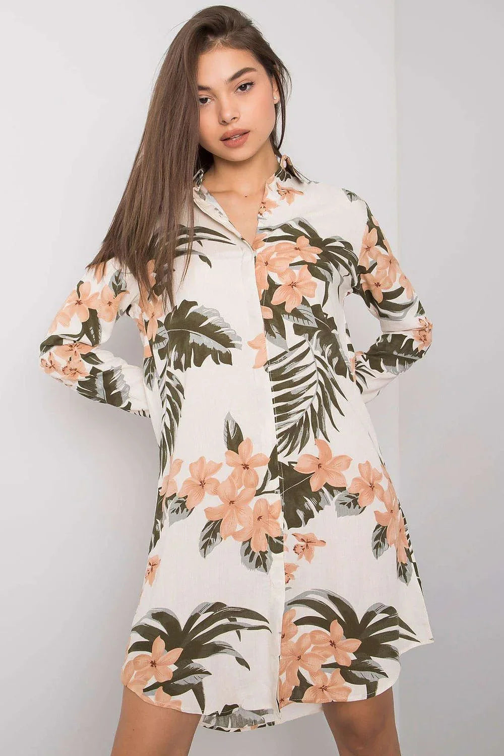 Women's Above Knee Day Dress – Regular With Long Sleeves