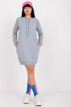 Women's Above Knee Day Dress – Relaxed With Long Sleeves