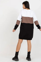 Women's Above Knee Day Dress – Relaxed With Long Sleeves