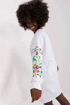 Women's Above Knee Day Dress – Relaxed With Long Sleeves