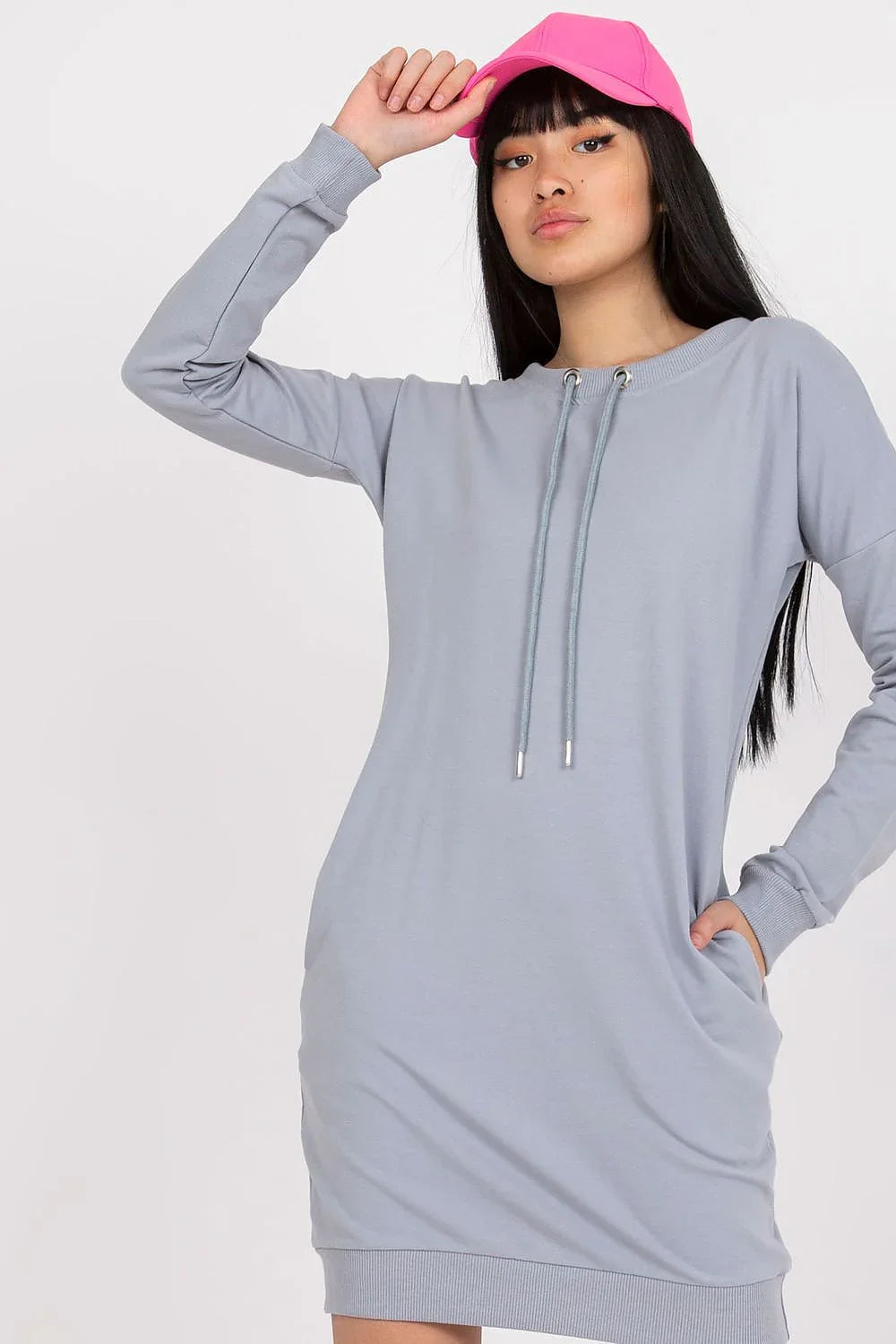 Women's Above Knee Day Dress – Relaxed With Long Sleeves