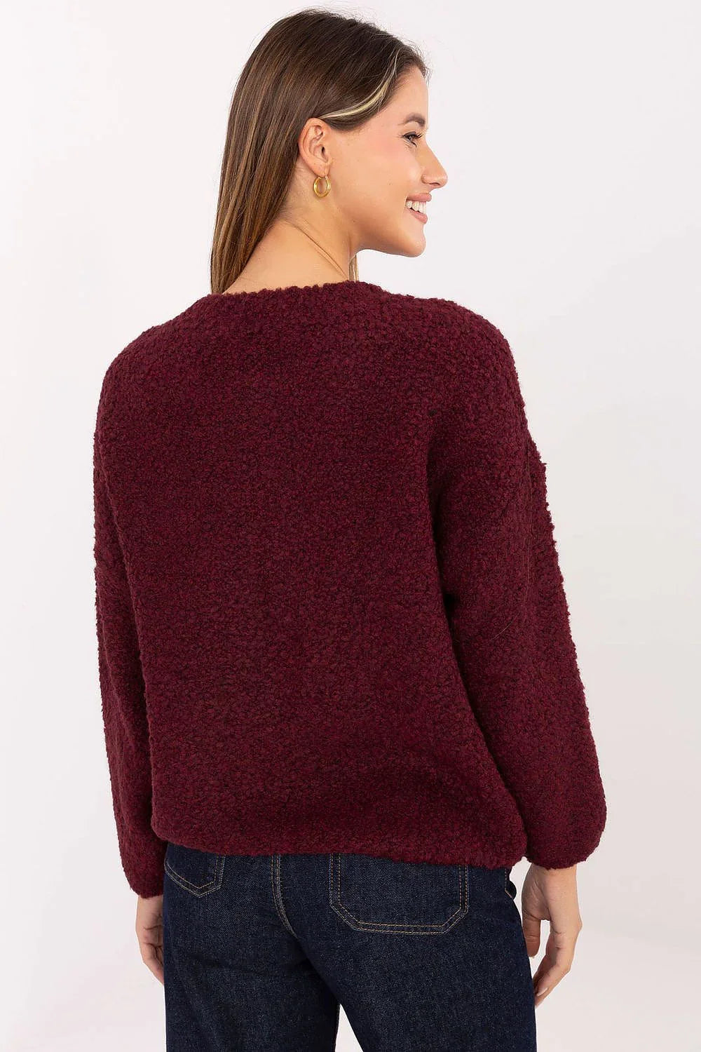 Women's Boucle Zip Cardigan Sweater