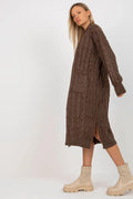 Women's Cable Longline Cardigan Sweater