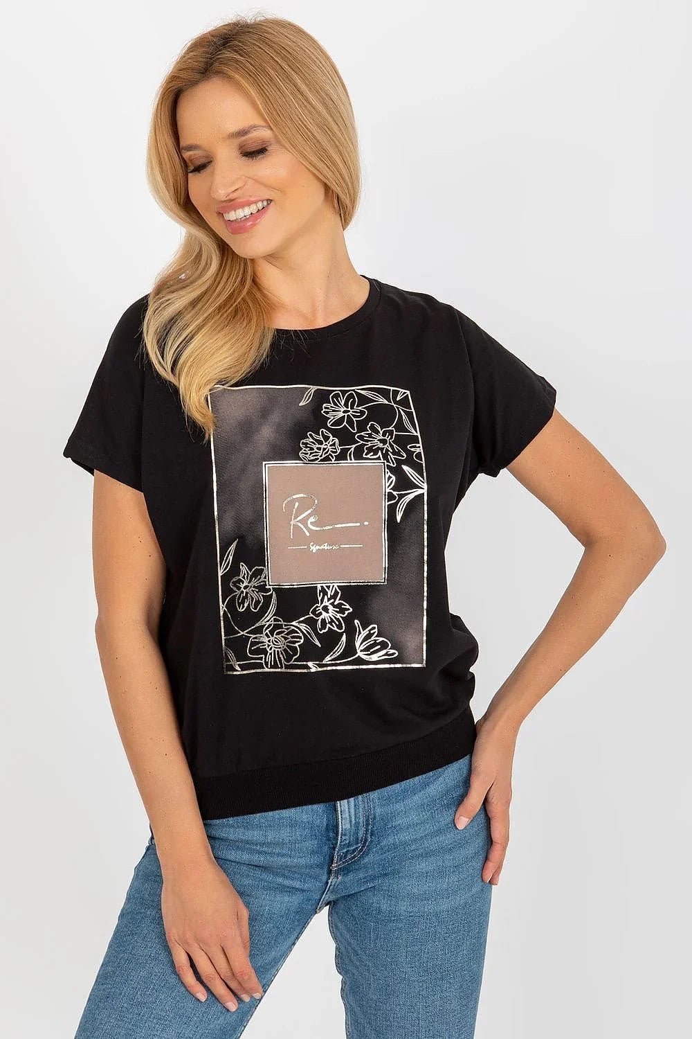 Women's Casual Blouse - Logo Hip Length