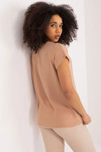 Women's Casual Blouse - Solid Hip Length