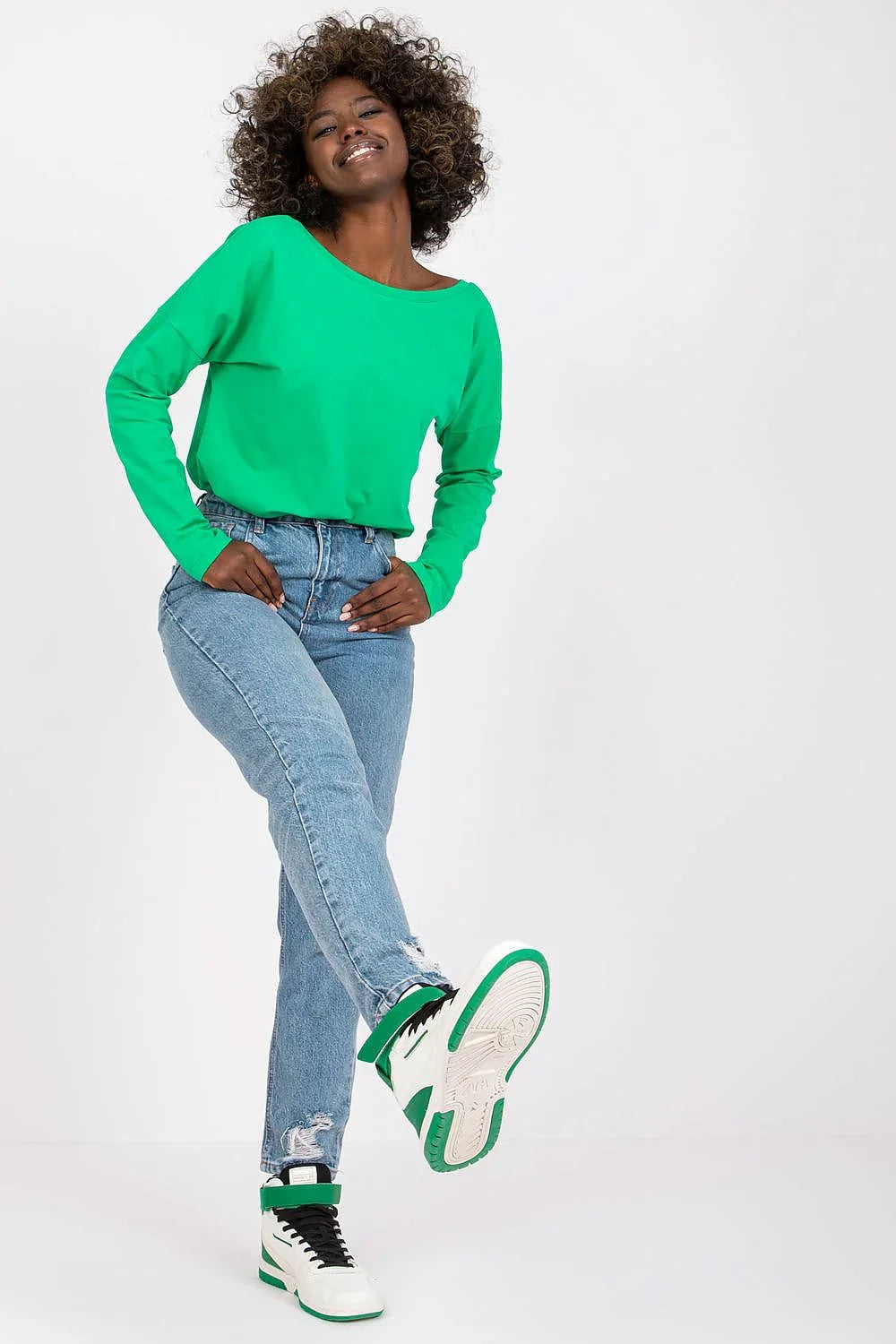 Women's Casual Blouse - Solid Hip Length