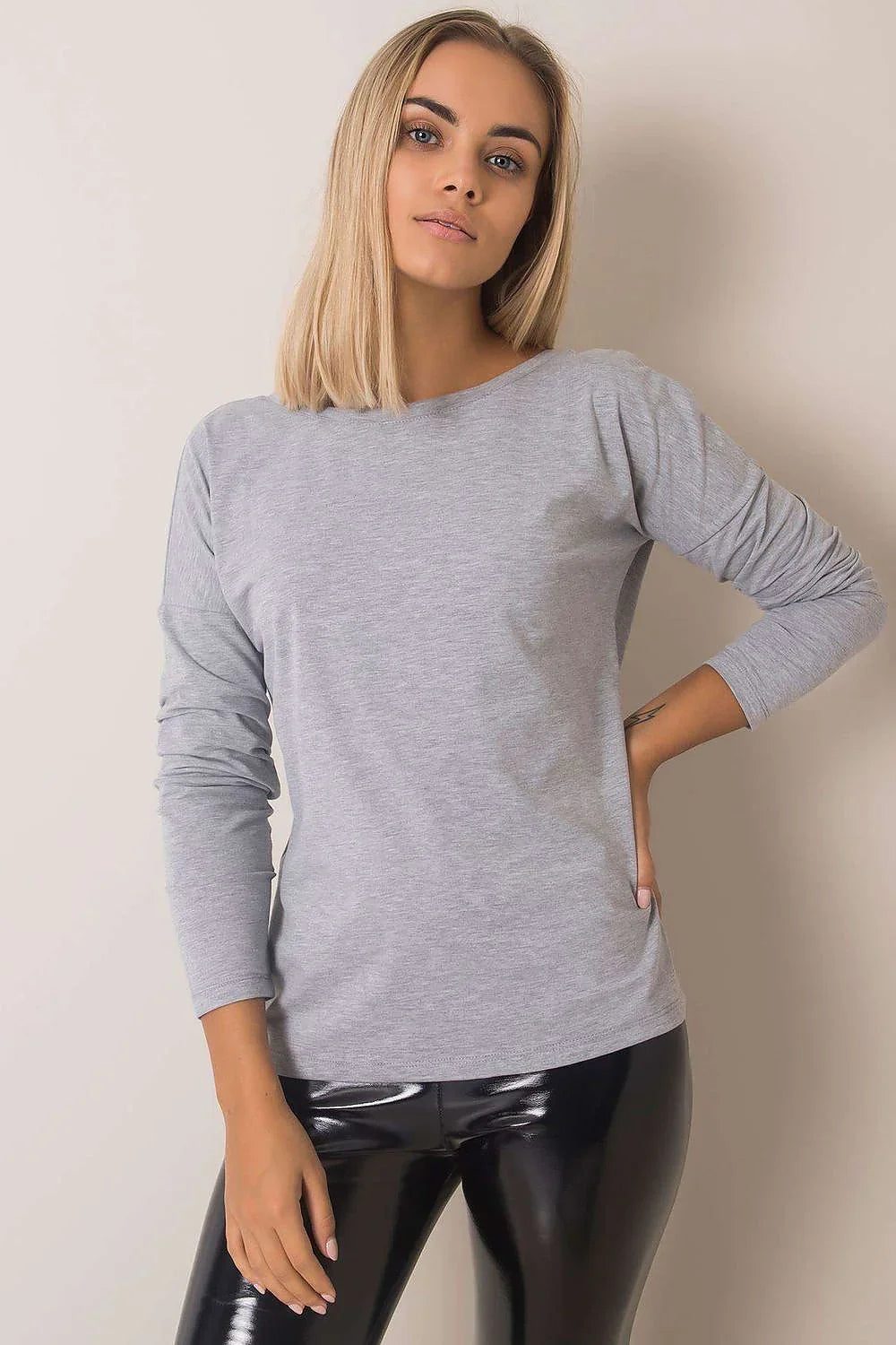 Women's Casual Blouse - Solid Hip Length
